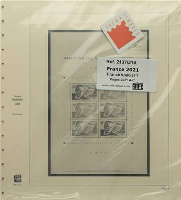 Feuilles France Blocs 2021 SAFE DUAL 2137 21A