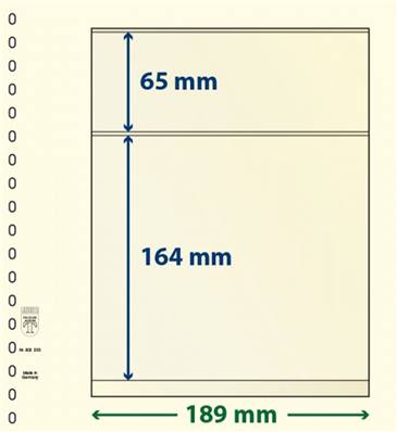 10 feuilles neutres LINDNER T 802203P