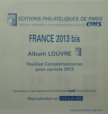 Feuilles complementaires carnets autocollants 2013 Louvre Standard Edition Ceres