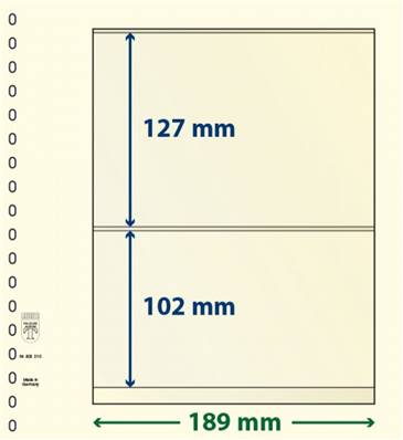 10 feuilles neutres LINDNER T 802210P