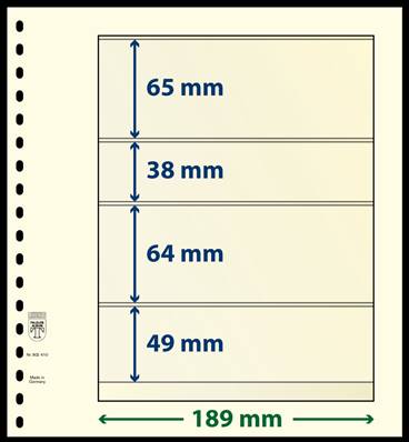 10 feuilles neutres LINDNER T 802410P