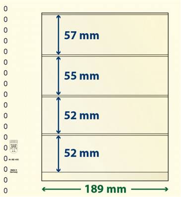 10 feuilles neutres LINDNER T 802400P