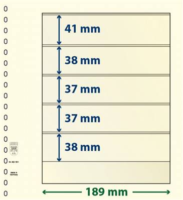 10 feuilles neutres LINDNER T 802501P