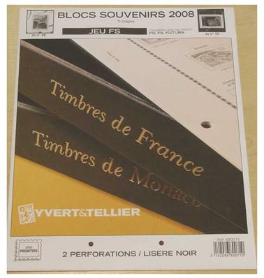 Jeu France Futura FS 2008 Blocs Souvenirs Yvert et Tellier 680071