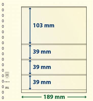 10 feuilles neutres LINDNER T 802413P