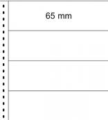 10 feuilles transparentes à 4 bandes horizontales LINDNER 824
