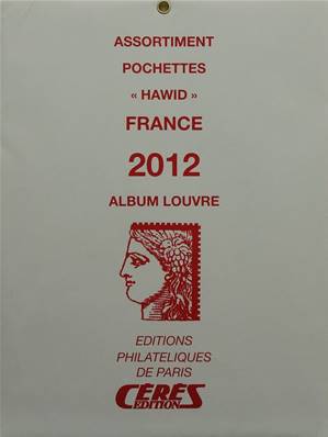 Jeu de pochettes pour feuilles France 2012 Album Louvre Edition Ceres HBA12