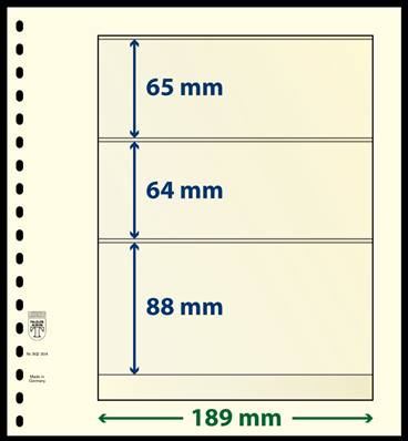 10 feuilles neutres LINDNER T 802304P