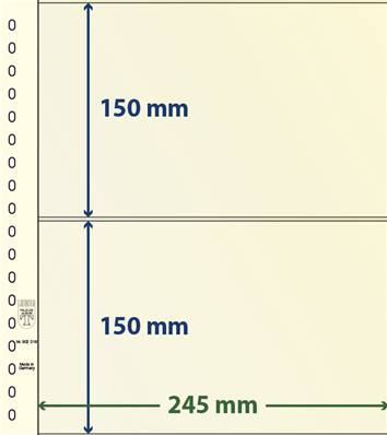 10 feuilles neutres LINDNER T 802218P