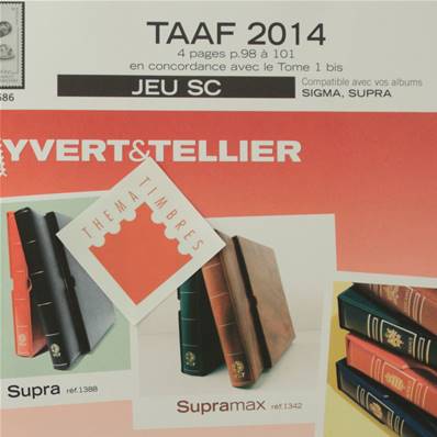 Jeu TAAF SC 2014 Yvert et Tellier 850040