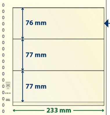 10 feuilles neutres LINDNER T 802322P