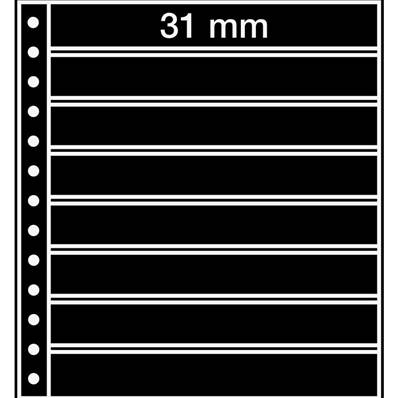 5 Feuilles R8S 8 bandes à fond noir Leuchtturm 359393