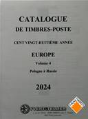 Catalogue des Timbres Europe vol 4 Pologne à Russie 2024 Yvert & Tellier