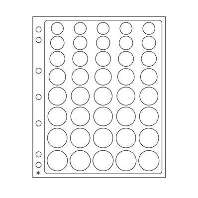 2 feuilles transparentes ENCAP pour série euros en capsules LEUCHTTURM 327928