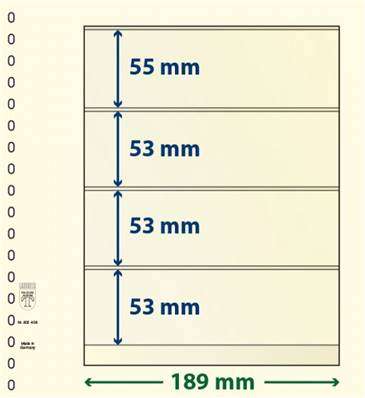 10 feuilles neutres LINDNER T 802408P