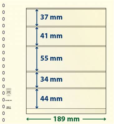 10 feuilles neutres LINDNER T 802510P